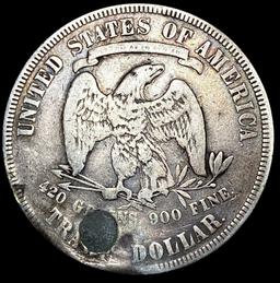 1877 Silver Trade Dollar LIGHTLY CIRCULATED