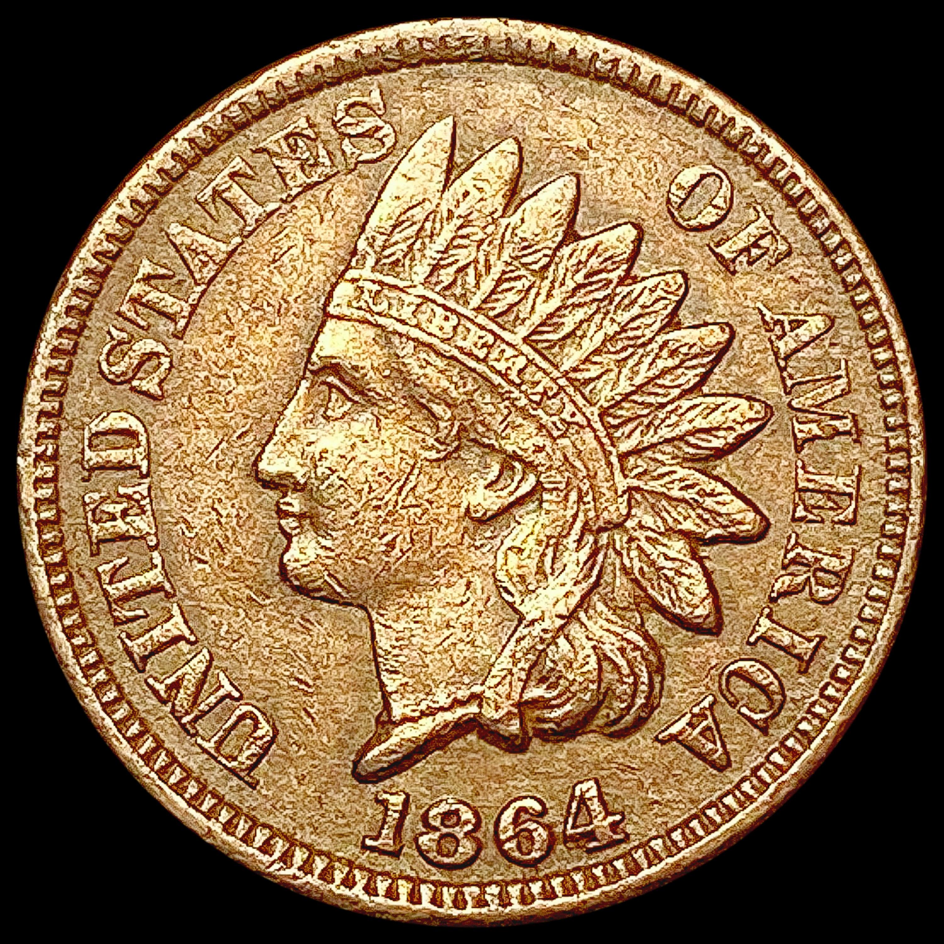 1864 Indian Head Cent NEARLY UNCIRCULATED