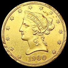 1900 $10 Gold Eagle NEARLY UNCIRCULATED