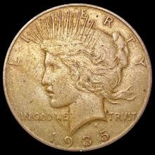 1935-S Silver Peace Dollar LIGHTLY CIRCULATED