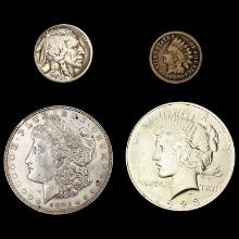 [4] Varied US Coinage [1864, 1918-D, 1921, 1923] U
