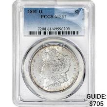 1891-O Morgan Silver Dollar PCGS MS61