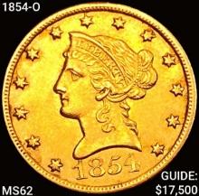 1854-O $10 Gold Eagle