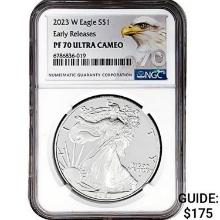 2023-W Silver Eagle NGC PF70 Ult Cam Early Release