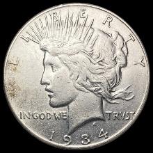 1934-S Silver Peace Dollar LIGHTLY CIRCULATED