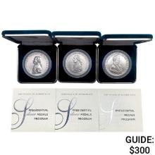 3 1oz Silver Presidential Medals