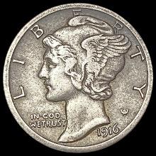 1916-S Mercury Dime CLOSELY UNCIRCULATED