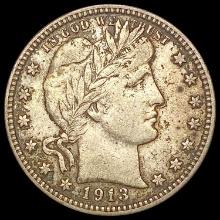 1913-D Barber Quarter NEARLY UNCIRCULATED