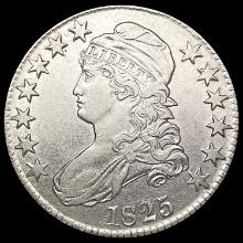 1825 Capped Bust Half Dollar CLOSELY UNCIRCULATED