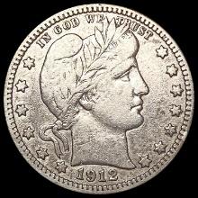 1912-S Barber Quarter LIGHTLY CIRCULATED