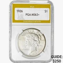 1926 Silver Peace Dollar PGA MS63+