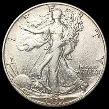1937-D Walking Liberty Half Dollar CLOSELY UNCIRCU