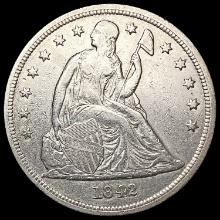 1842 Seated Liberty Dollar CLOSELY UNCIRCULATED