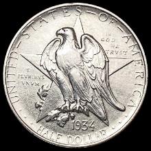 1934 Texas Half Dollar CHOICE AU