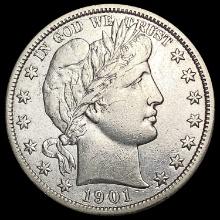1901-S Barber Half Dollar CLOSELY UNCIRCULATED