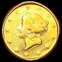 1853 Rare Gold Dollar LIGHTLY CIRCULATED