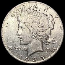 1934-S Silver Peace Dollar CLOSELY UNCIRCULATED