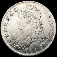 1809 Capped Bust Half Dollar LIGHTLY CIRCULATED