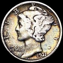 1921-D Mercury Dime LIGHTLY CIRCULATED