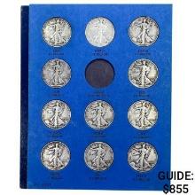 1937-1947 Walker 50c Album (28 Coins)