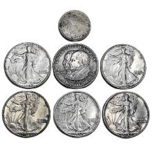 [7] Varied Silver Coinage [1909, 1923-S, [5] 1942-