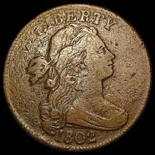 1802 S-236 Draped Bust Cent NICELY CIRCULATED