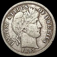 1897-S Barber Dime LIGHTLY CIRCULATED