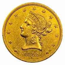 1842 $10 Gold Eagle Small Date