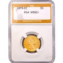 1879-CC $5 Gold Half Eagle PGA MS62+