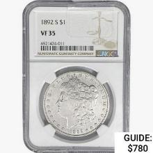 1892-S Morgan Silver Dollar NGC VF35