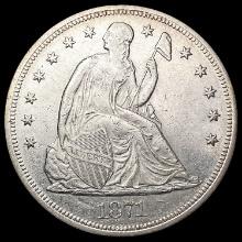 1871 Seated Liberty Dollar CHOICE AU
