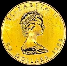 1985 1oz. Gold $50 Canada QEII