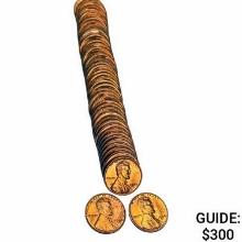 1944 BU 1944 D Lincoln Cent Roll (50 Coins)