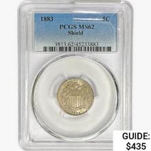 1883 Shield Nickel PCGS MS62