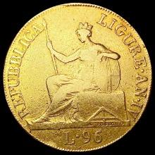1801 Italy Gold 96 Lire 0.7535oz NICELY CIRCULATED