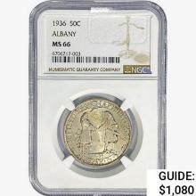 1936 Albany Half Dollar NGC MS66