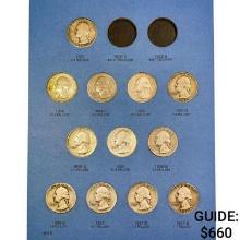 1932-1947 Washington 25c Album (41 Coins)