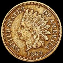 1863 Indian Head Cent NEARLY UNCIRCULATED