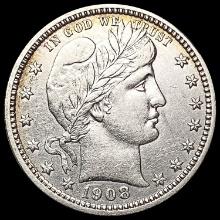 1908-O Barber Quarter CLOSELY UNCIRCULATED