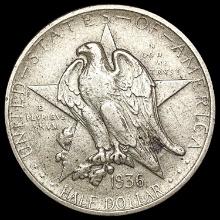 1936 Texas Half Dollar CLOSELY UNCIRCULATED