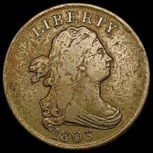 1803 Draped Bust Half Cent LIGHTLY CIRCULATED