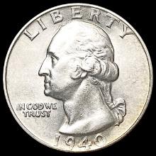 1940-D Washington Silver Quarter UNCIRCULATED