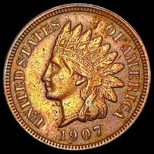 1907 Indian Head Cent CLOSELY UNCIRCULATED