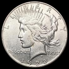 1928-S Silver Peace Dollar CLOSELY UNCIRCULATED