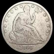 1846-O Seated Liberty Half Dollar LIGHTLY CIRCULAT