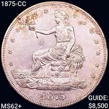 1875-CC Silver Trade Dollar UNCIRCULATED +