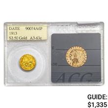 1913 $2.50 Gold Quarter Eagle ACG