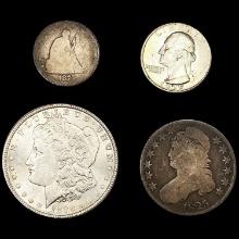 [4] Varied US Coinage (1825, 1875, 1886, 1937) UNCIRCULATED