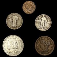 [5] Varied Coinage (1846, 1890, 1893, 1917, 1919) UNCIRCULATED