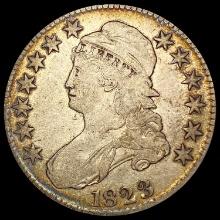 1823 Patched 3 Capped Bust Half Dollar LIGHTLY CIRCULATED